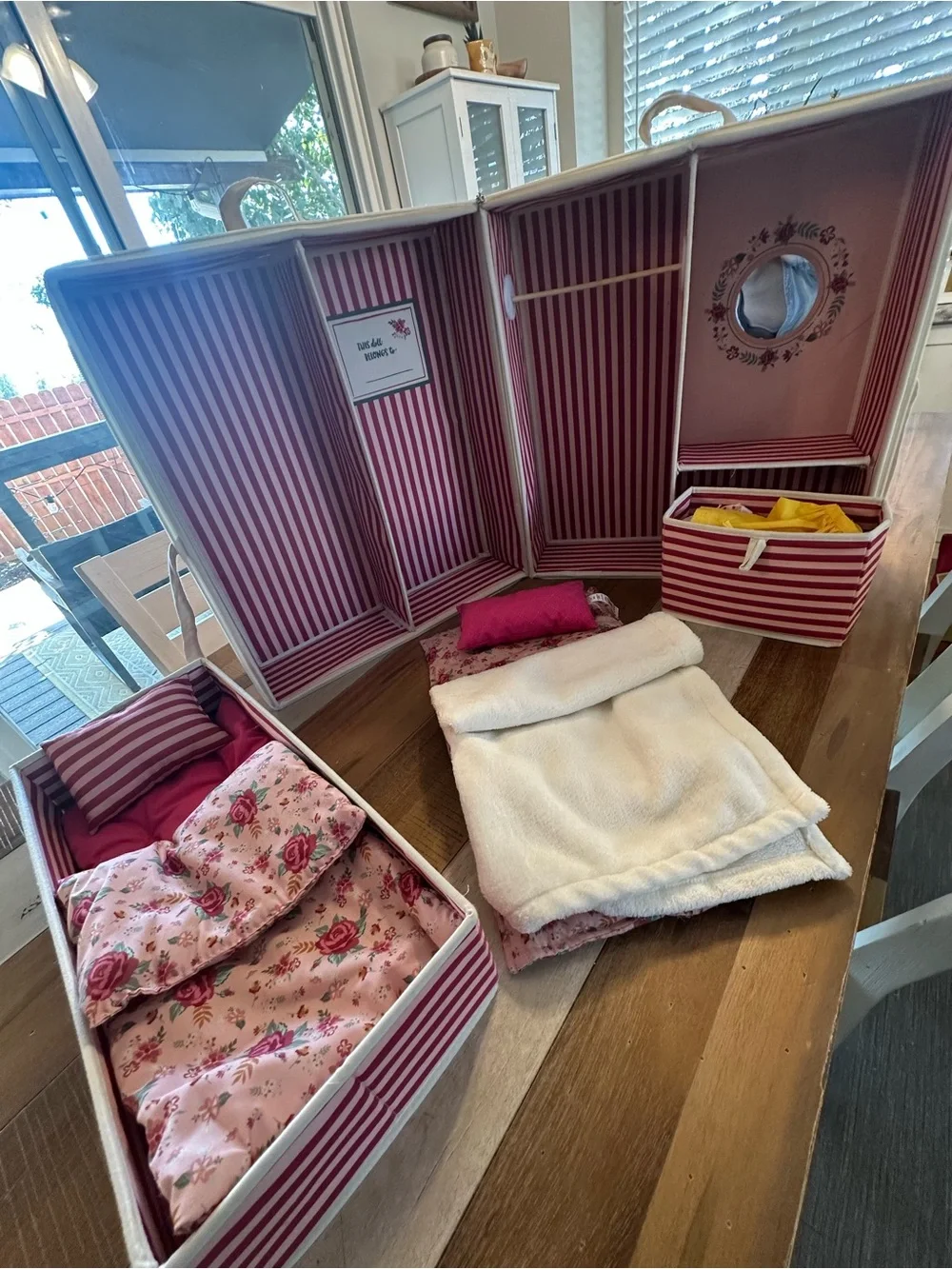Matilda Jane Darling Dolly Closet Travel Trunk Doll Wardrobe - HTF